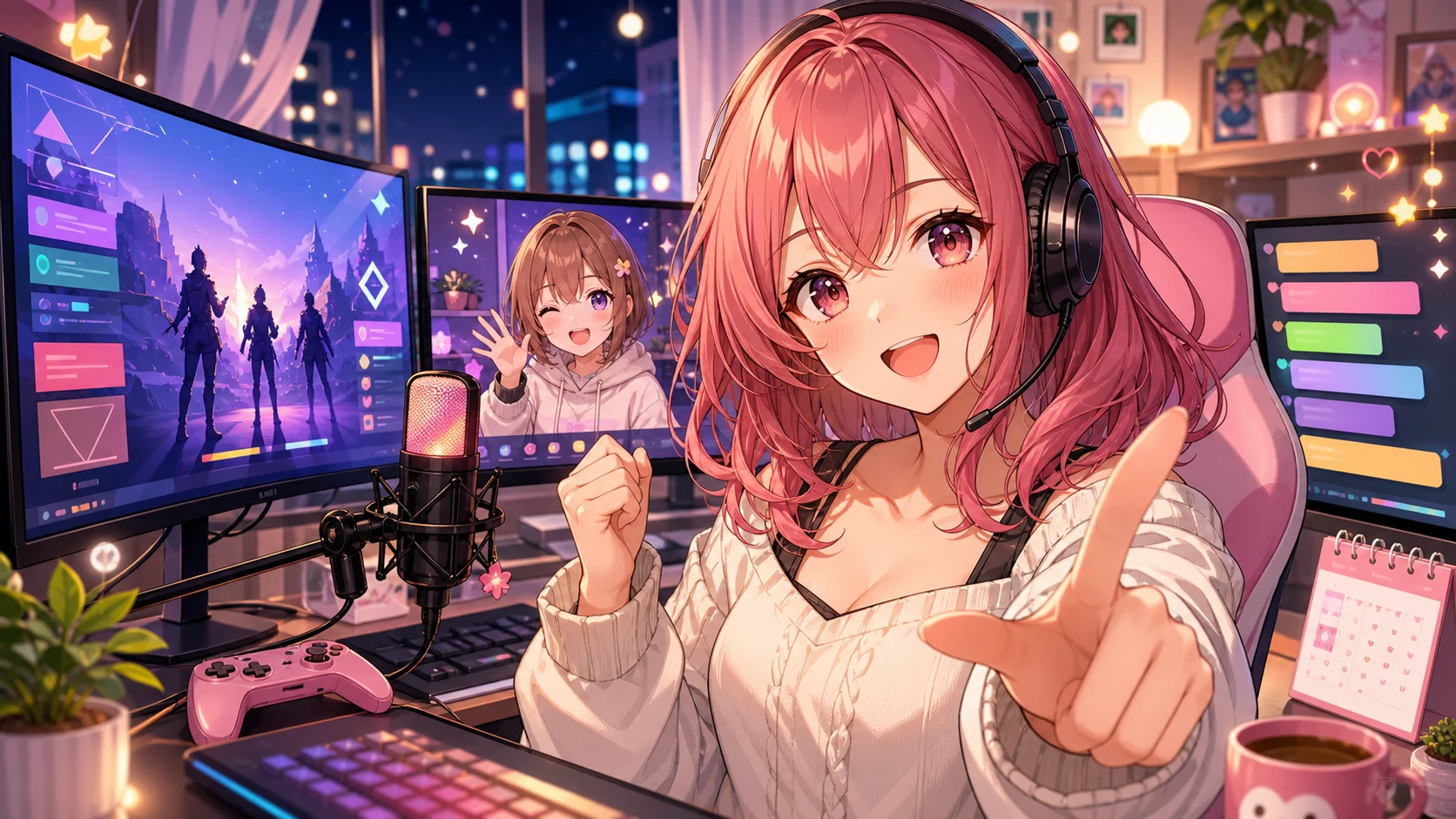 愛原れいこ、大野クロコと久々のAPEXコラボ 参加型ワイルドカードで雑談と初戦の混乱が重なった3時間47分 のV-BUZZ独自アイキャッチ