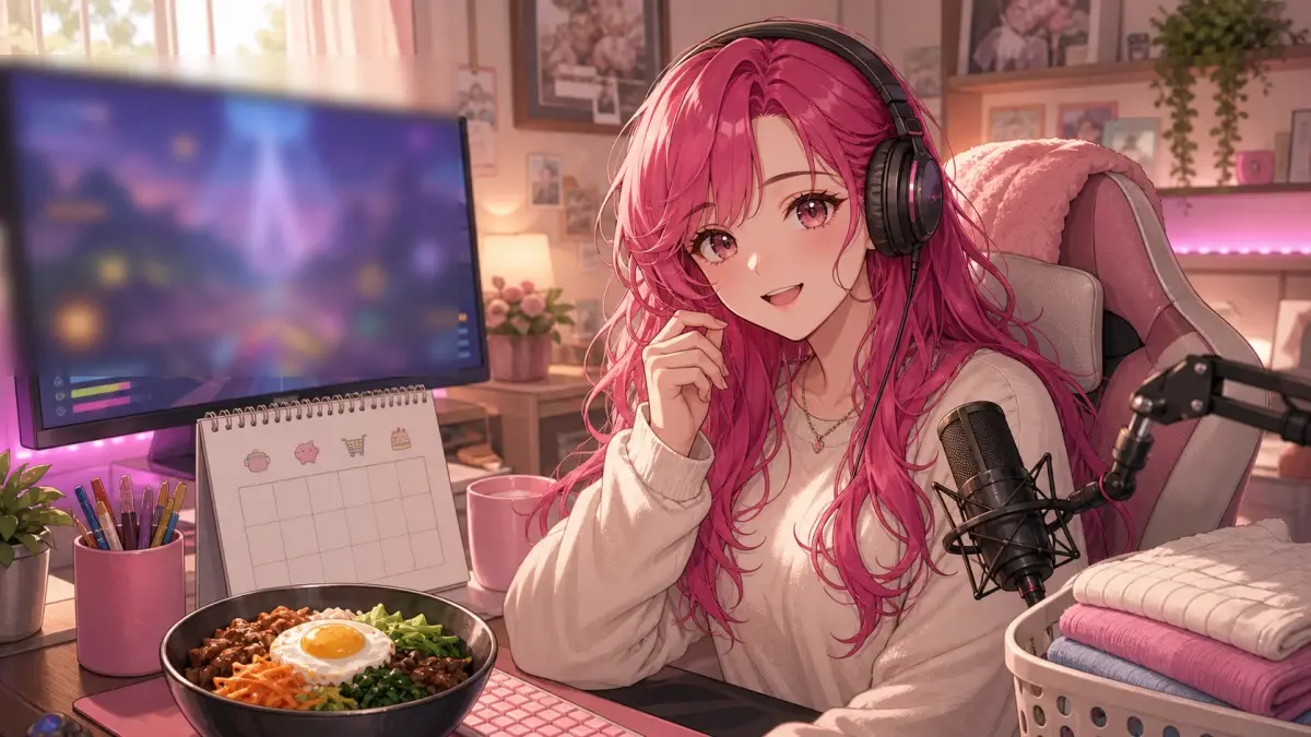 甘音あむ、久しぶりのAPEX雑談ソロランク ゴールド目標と自炊、2周年準備まで走った約3時間 のV-BUZZ独自アイキャッチ