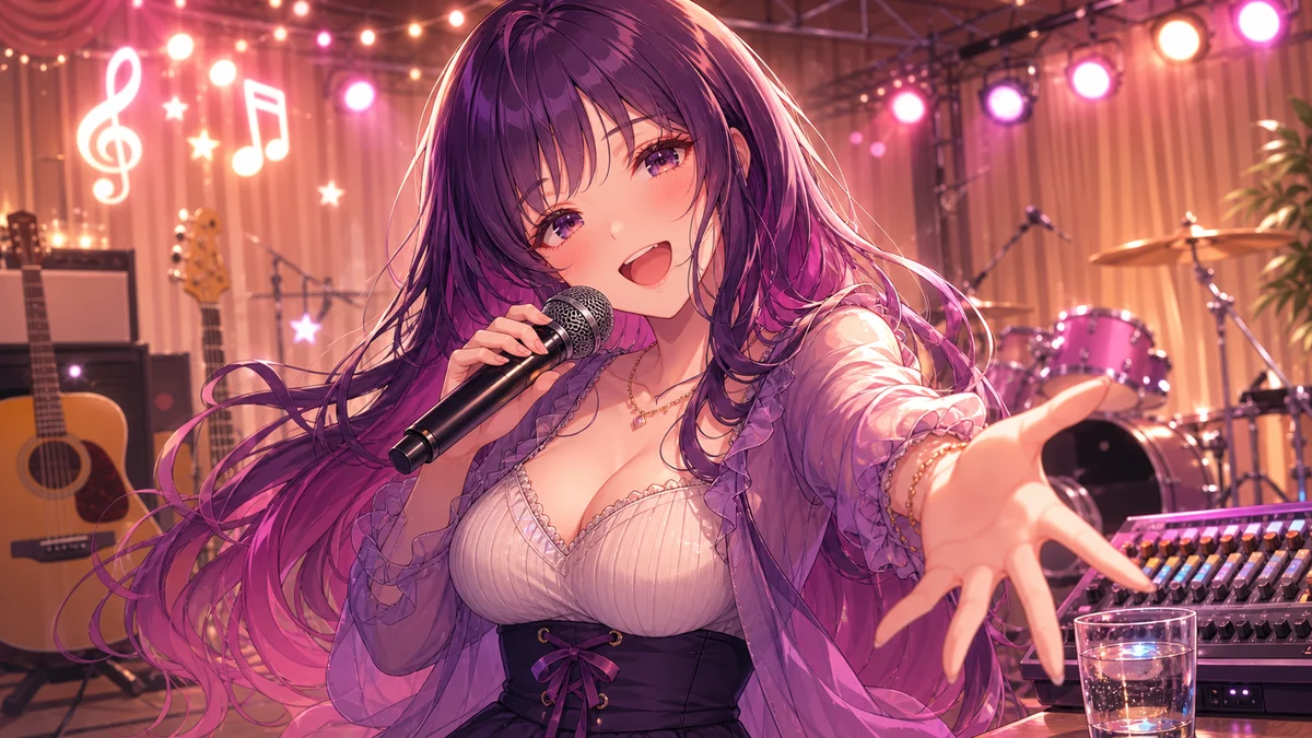 甘音あむ、久しぶりの歌枠で結束バンド曲からアニソンまで 練習中の曲も混ぜた2時間 のV-BUZZ独自アイキャッチ