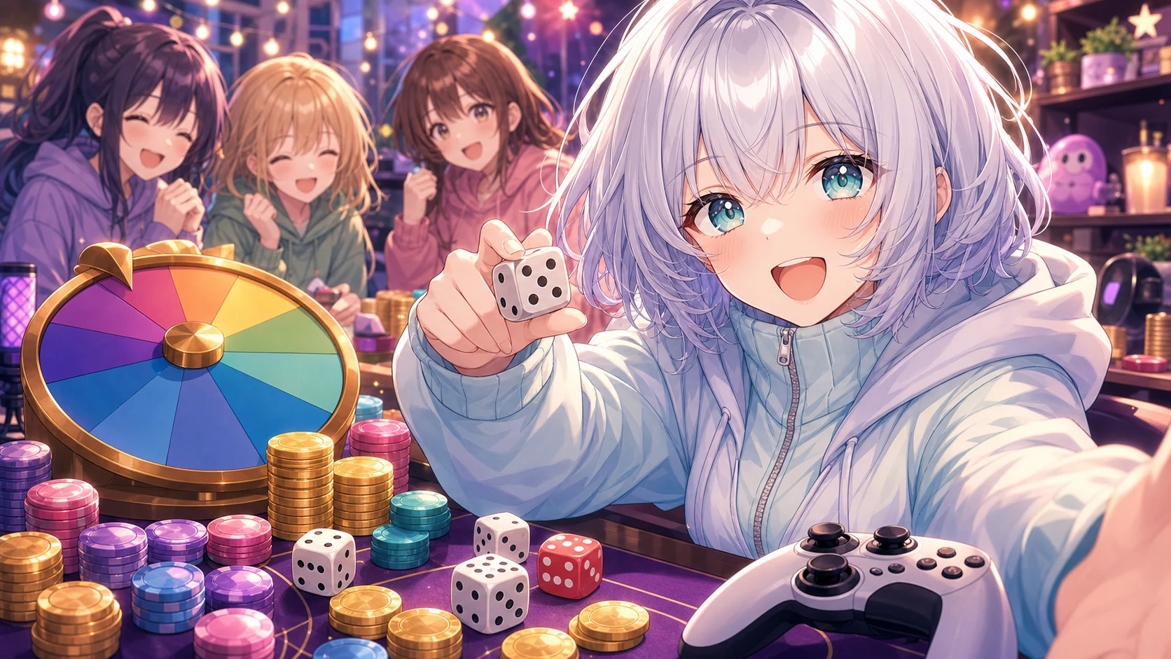 天唄サウ、英語UIの協力ミニゲーム配信 4人でクリア目標へ向かった2時間 のV-BUZZ独自アイキャッチ