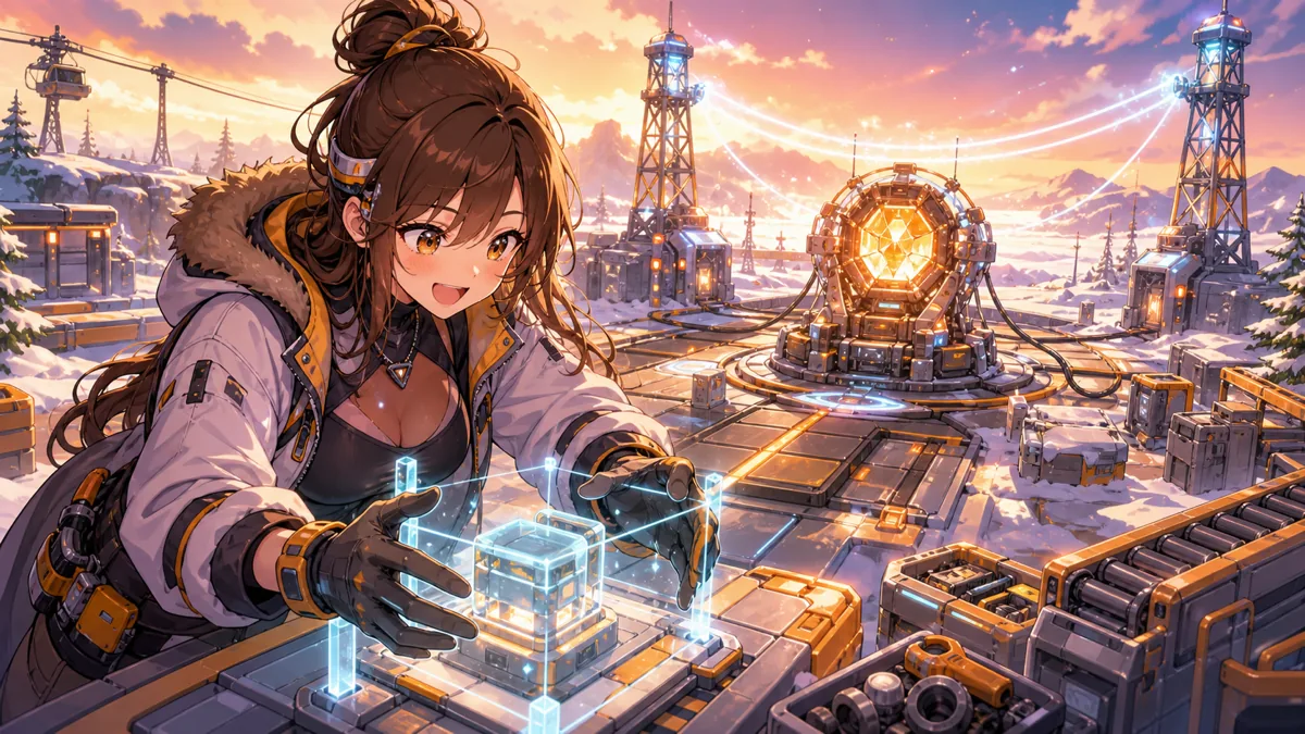 協約コアと中継タワーを示すオリジナルイラスト