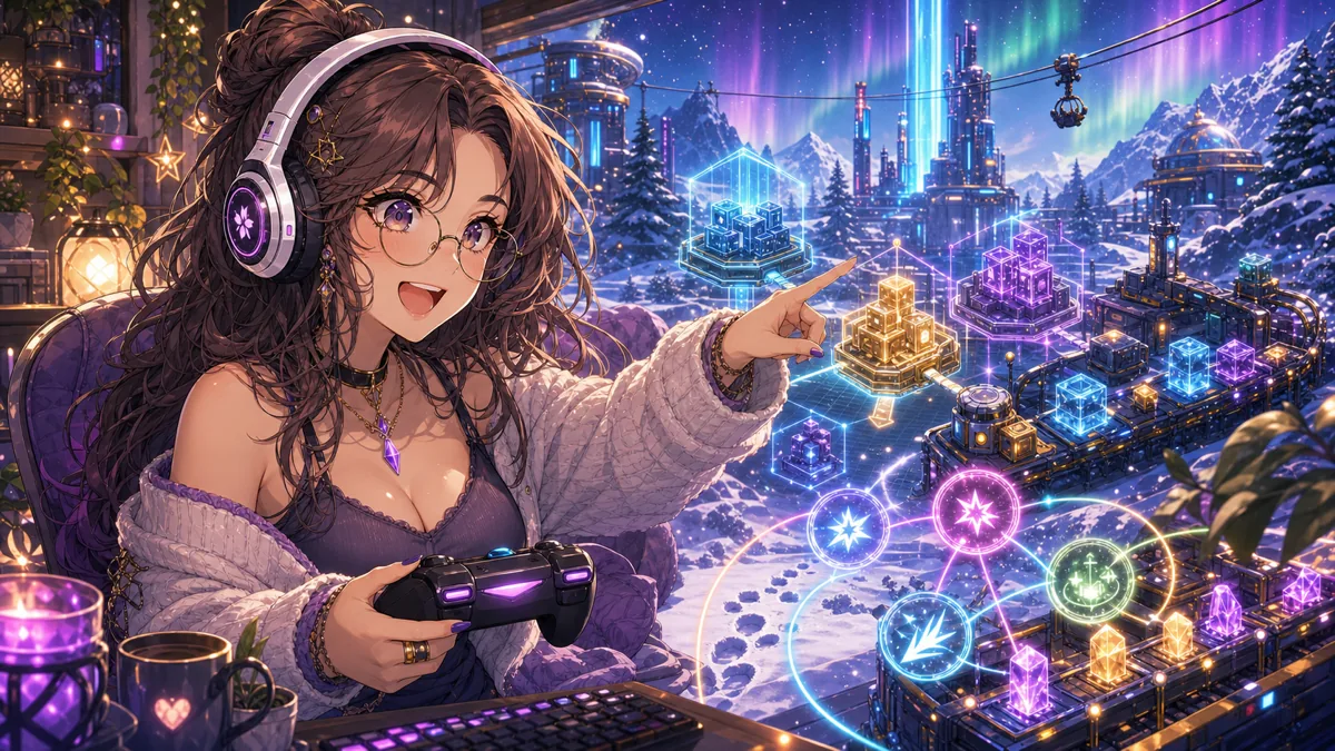 本阿弥あずさ、『アークナイツ:エンドフィールド』初見PR配信 PV確認から建築と連携戦闘まで触れる のV-BUZZ独自アイキャッチ