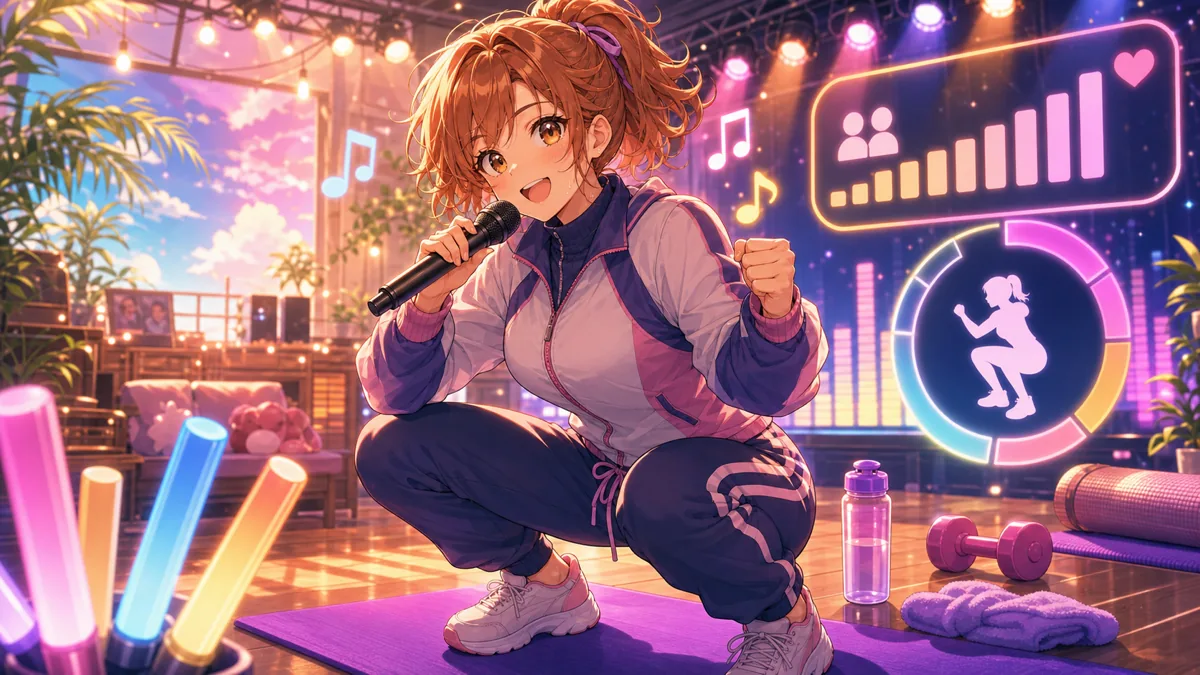 HOT LIMIT風の夏モチーフと体力企画を抽象化したイメージ