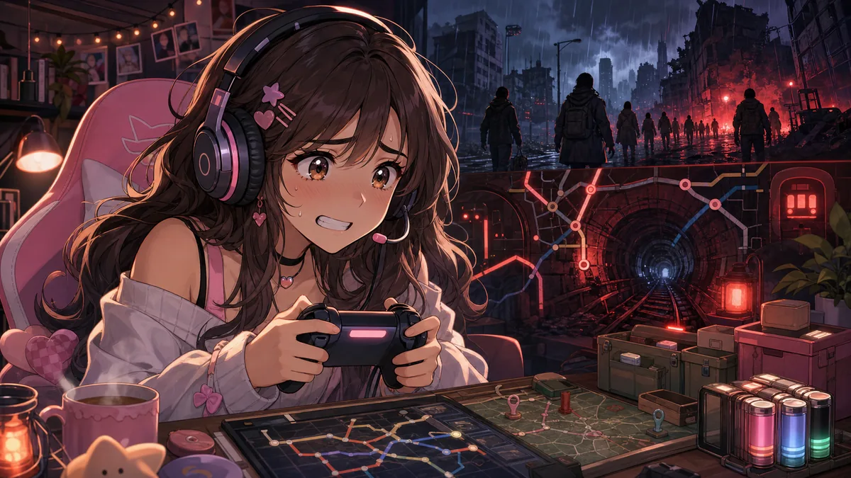 我部りえる『バイオハザード RE:3』初見配信スタート ジルの逃走劇から地下鉄復旧まで進んだ第1回 のV-BUZZ独自アイキャッチ
