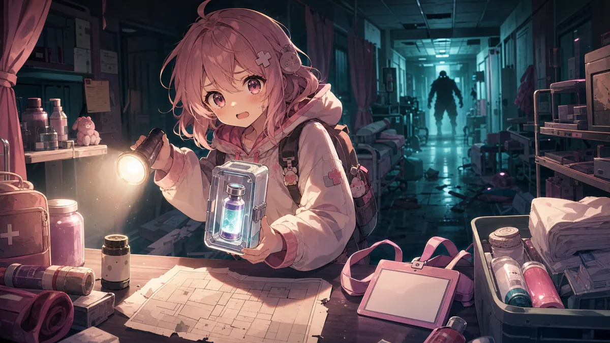 我部りえる『バイオハザード RE:3』#2 ロケラン追跡から病院ワクチン探索へ、怖さを軽口でほどく2時間24分 のV-BUZZ独自アイキャッチ