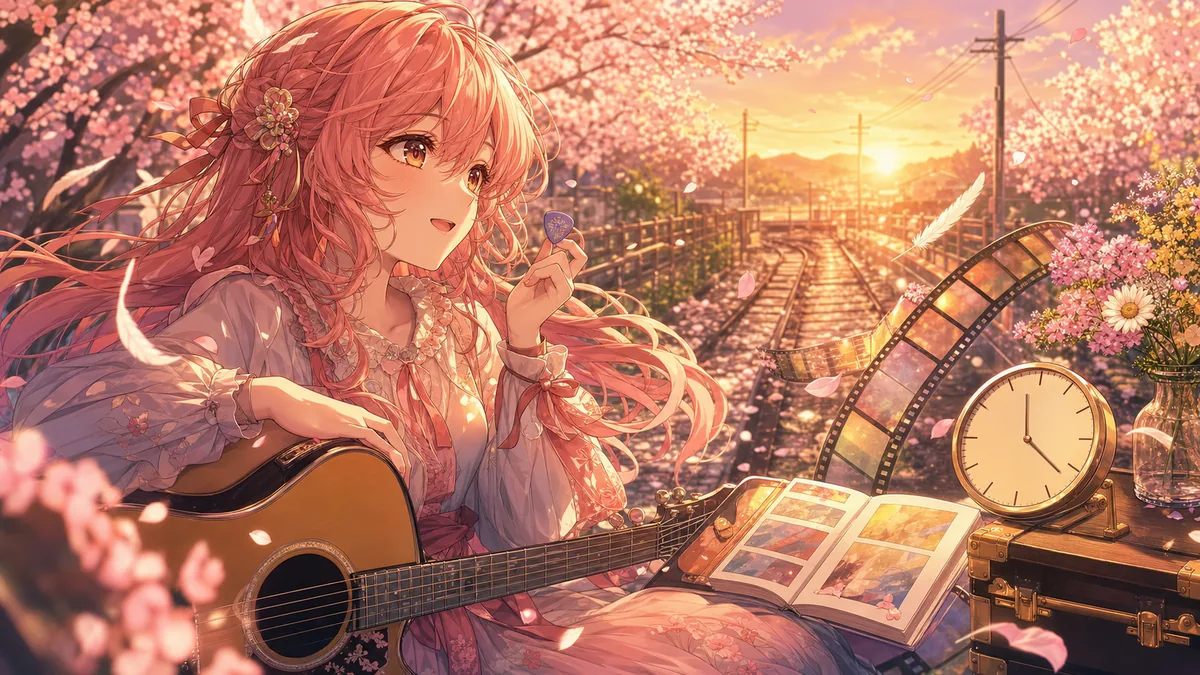 我部りえる『Blooming Memory』MVを振り返る 桜と記憶が再出発へ向かう5分6秒 のV-BUZZ独自アイキャッチ