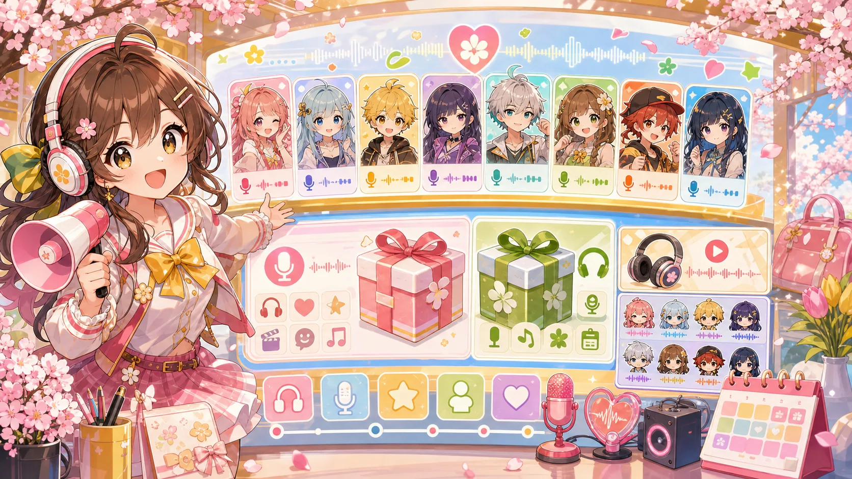 ハコネクト『春のゆるっと応援団ボイス2026』販売情報まとめ 8人参加の新生活向け応援ボイス のV-BUZZ独自アイキャッチ