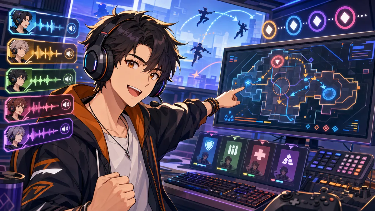 柊ツルギ、OW2チーム戦で雑談と作戦会議が加速 操縦、ファラ練習、321コールまで詰まった52分 のV-BUZZ独自アイキャッチ