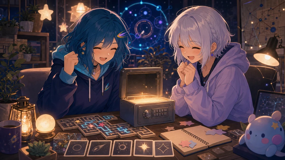 接続を直しながら謎解き画面へ戻る配信部屋のイメージ