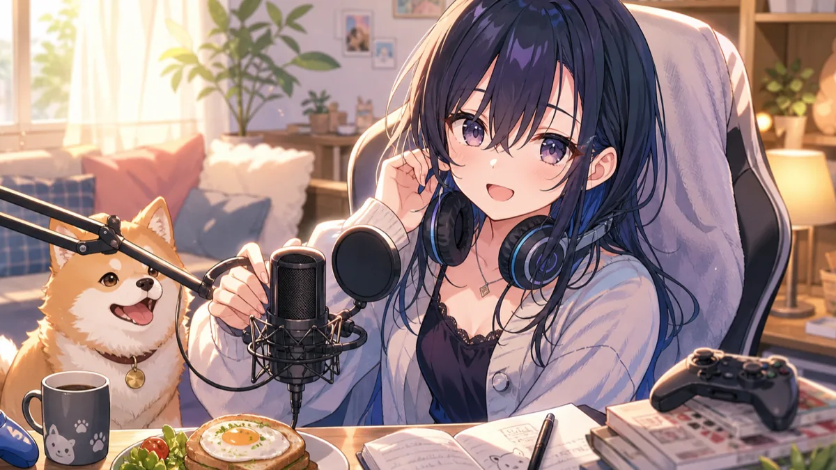 一ノ瀬うるは、実家からの朝雑談で配信環境と近況を整理 犬の声からゲーム予定までゆるく広がる のV-BUZZ独自アイキャッチ