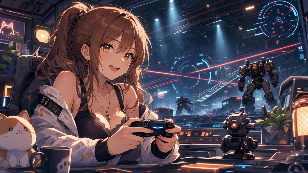 稲荷いろは、アーマード・コアVI Chapter 4でレーザー障壁突破とSランクアリーナ制覇まで駆け抜ける のV-BUZZ独自アイキャッチ