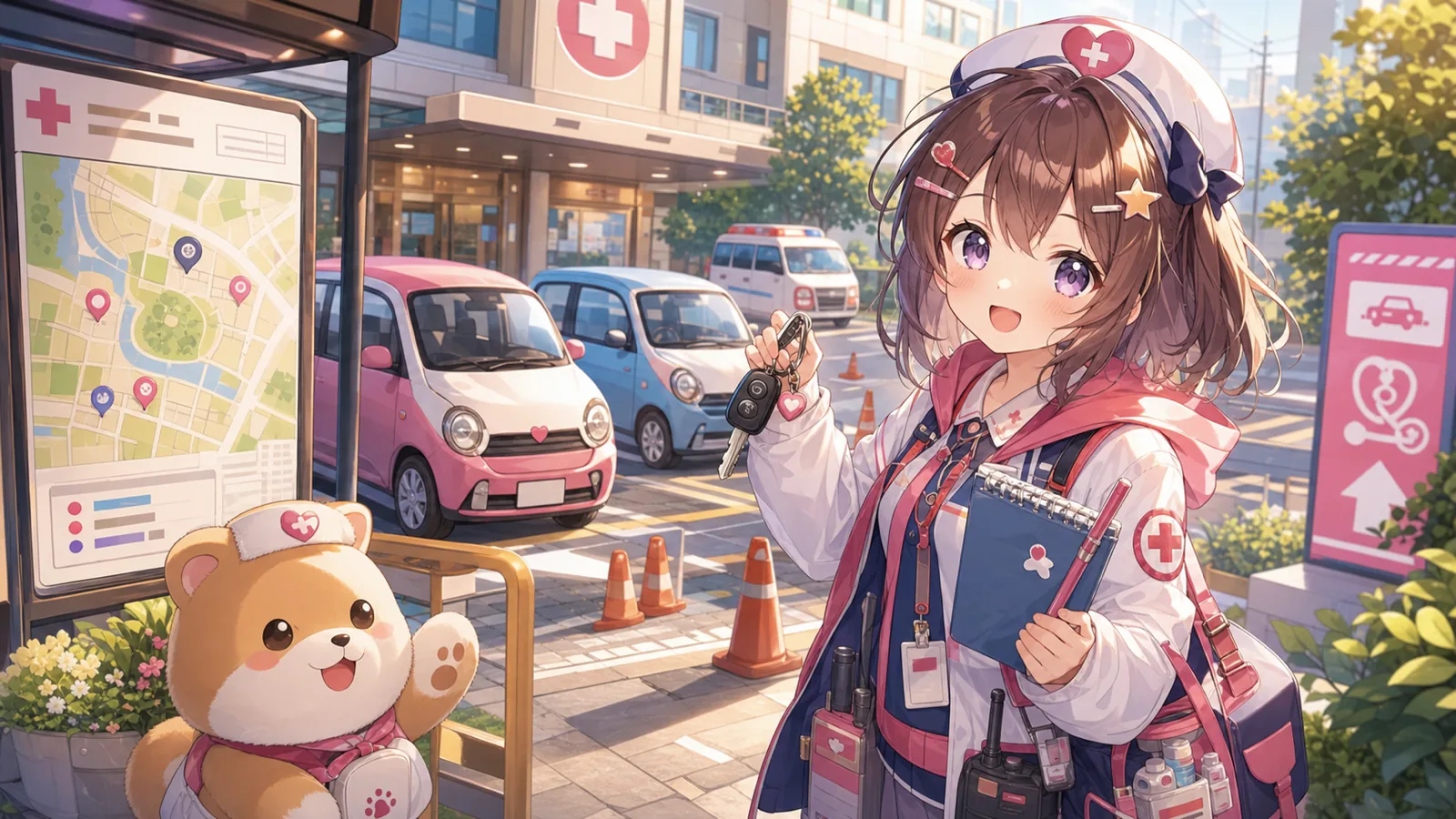 稲荷いろは『ストグラSeason2』DAY15、病院横3台問題から救急の動線まで見えた車まわり回 のV-BUZZ独自アイキャッチ