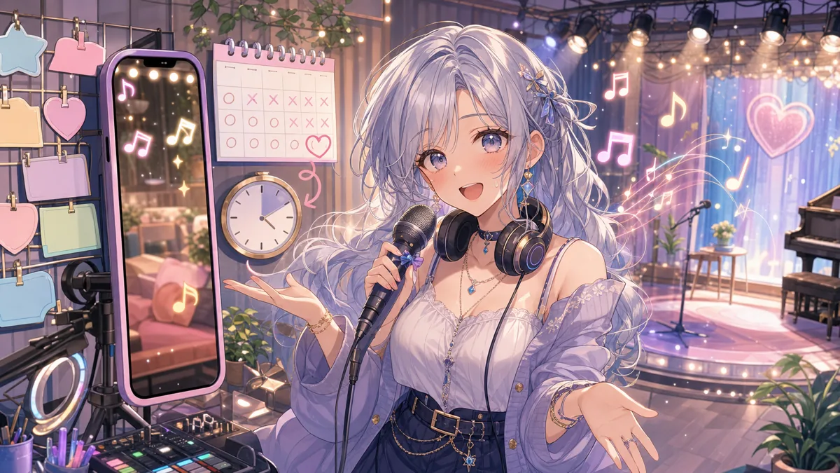 炉なる、2週間ぶりの縦型歌枠で20曲 6曲持ち込みからリクエストまで歌い切る のV-BUZZ独自アイキャッチ