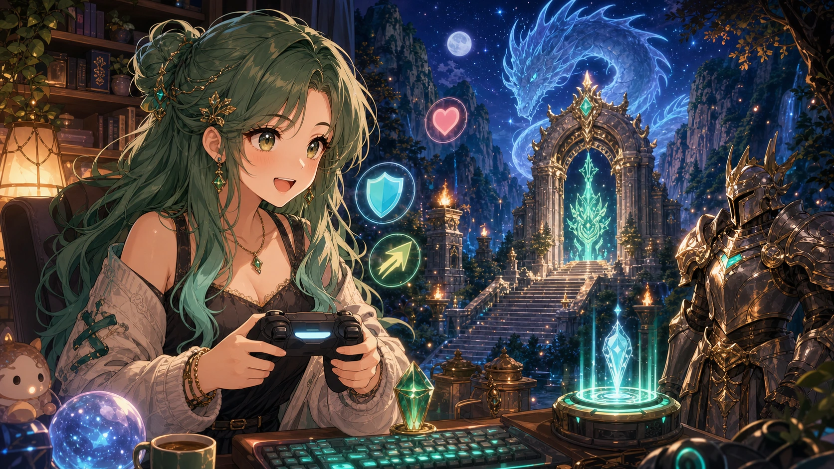 河崎翆『ドラクエ8』真エンド後の竜神王試練へ 竜神族の里、装備強化、連戦判断まで進んだ夜 のV-BUZZ独自アイキャッチ