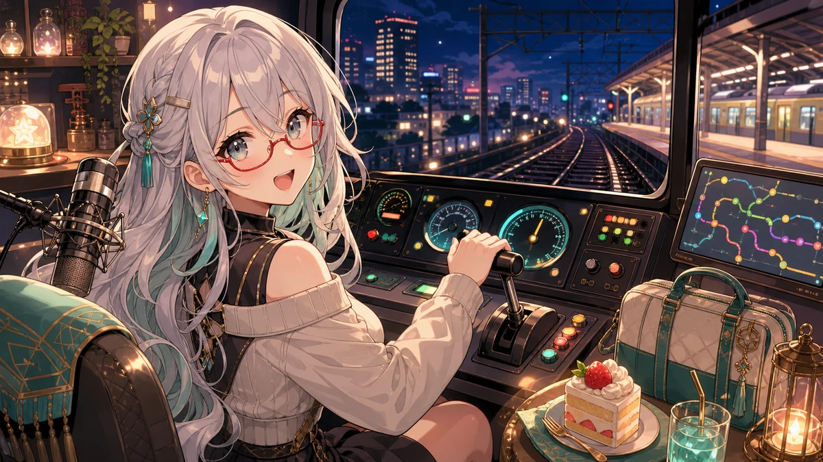 河崎翆『JR東日本トレインシミュレータ』配信 東海道貨物から八高線まで、電車旅の気分が雑談を広げた夜 のV-BUZZ独自アイキャッチ