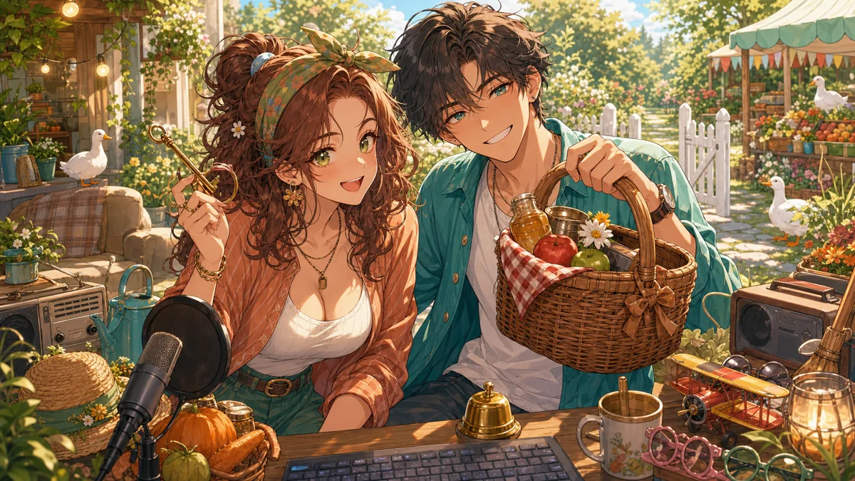 狐塚結月、白夜レイジと『Untitled Goose Game』コラボ 鍵と帽子をめぐるいたずらで息が合っていく昼配信 のV-BUZZ独自アイキャッチ