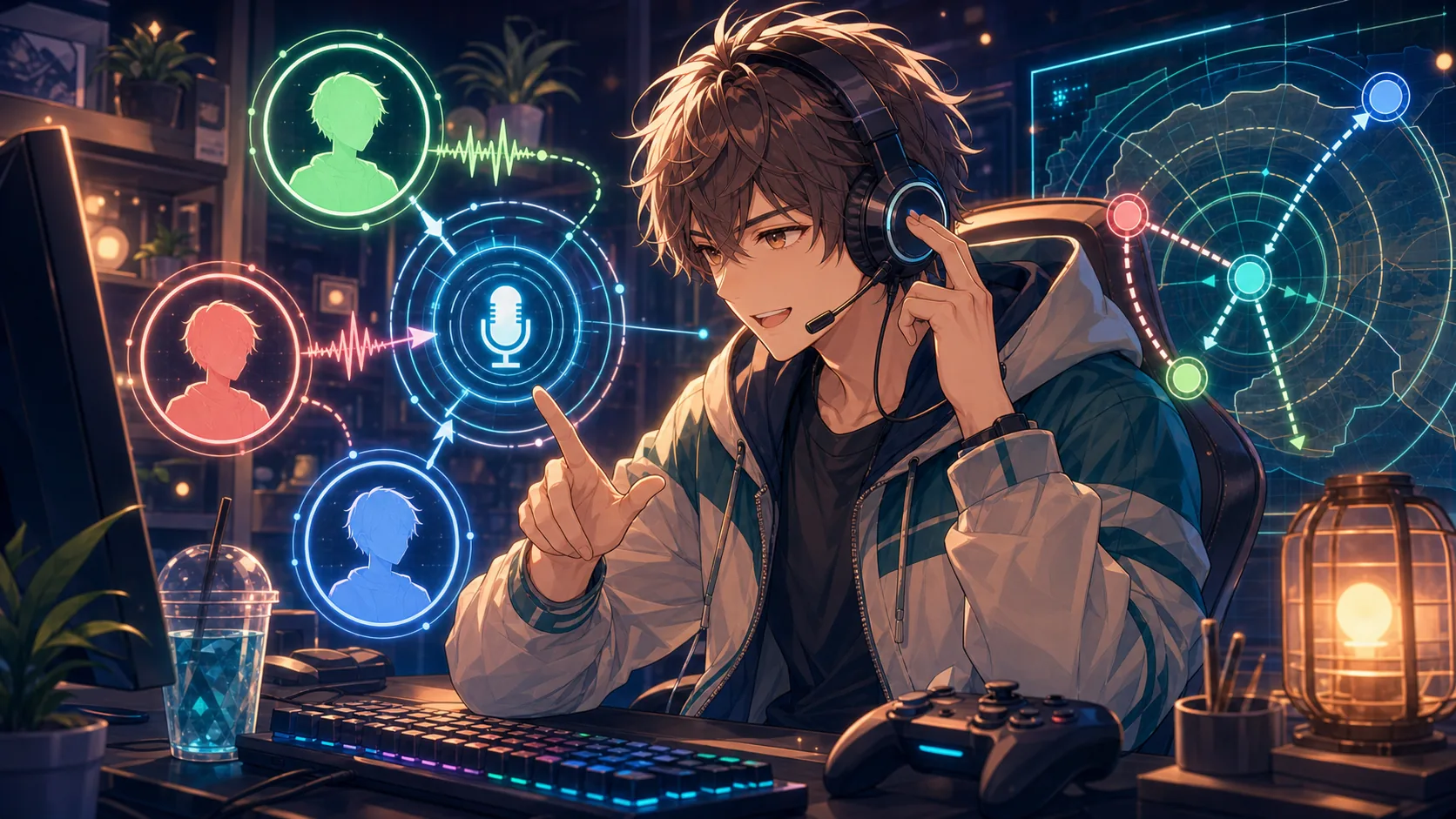 VC連携と野良ランクのサムネイルイラスト