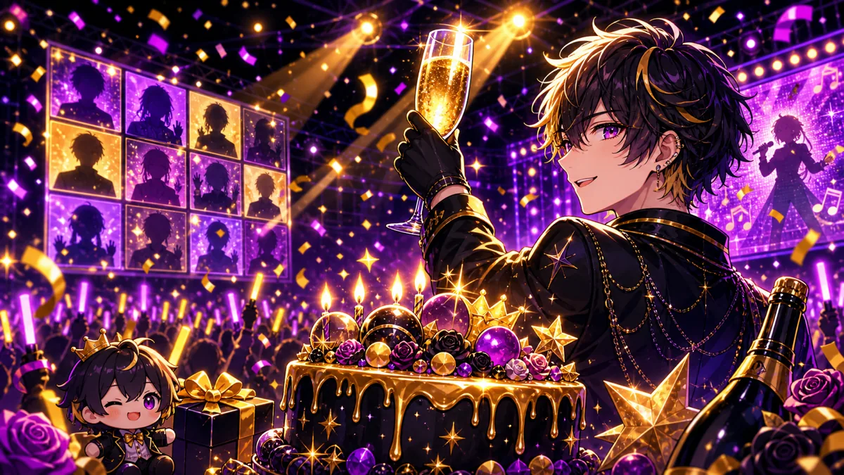 不破湊の生誕祭2026配信 乾杯からマリオカート、凸待ち、歌ってみた告知まで1時間で詰め込む のV-BUZZ独自アイキャッチ
