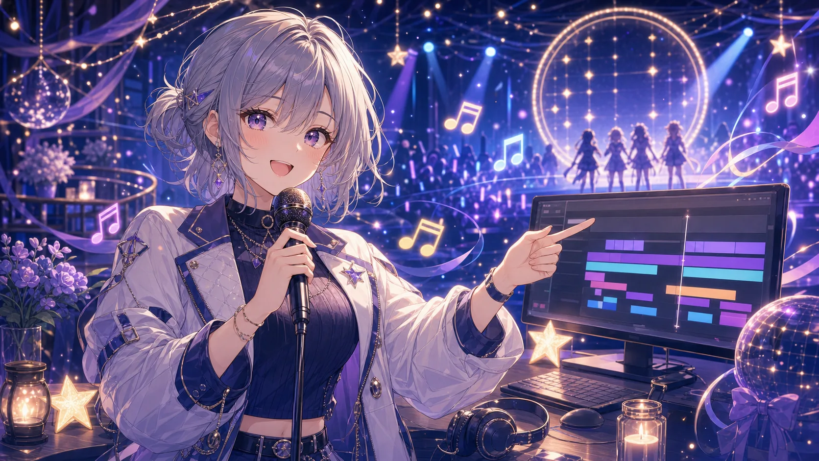 比較ショートと終盤の告知をイメージしたオリジナルイラスト