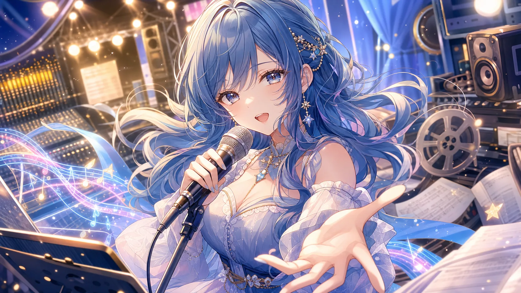 波宵かなで『誇り高きアイドル』歌ってみた 4分15秒で言葉を落ち着いて届けるカバー のV-BUZZ独自アイキャッチ