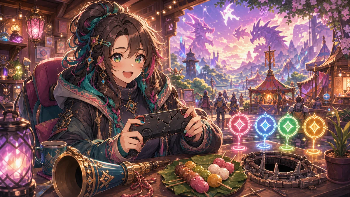 七㌨、壊れたコントローラーで『MHRise:SB』参加型 久々ライズをフルパ狩猟で思い出す のV-BUZZ独自アイキャッチ