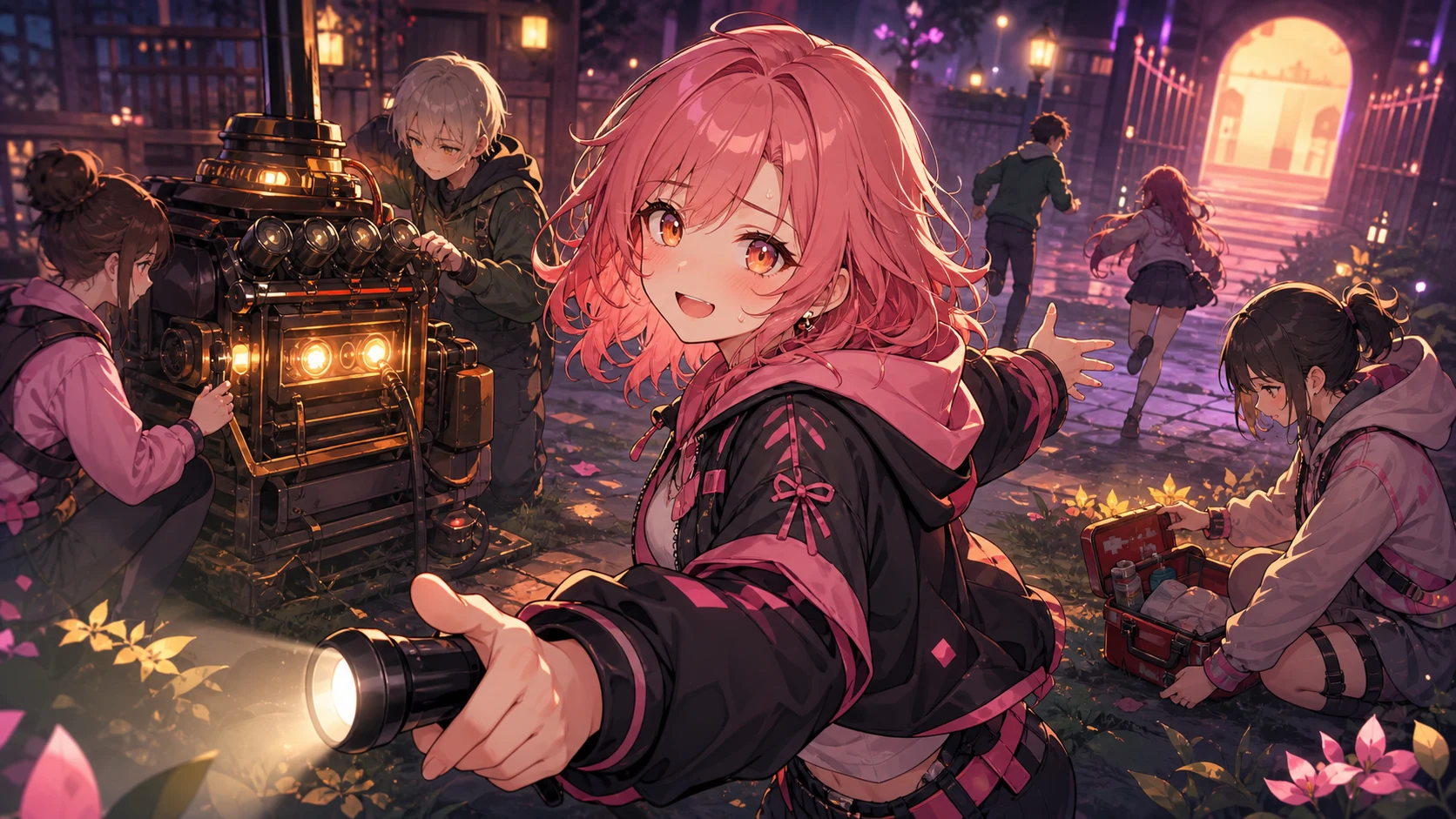 発電機修理と救助判断で声が重なるオリジナル女性キャラクター