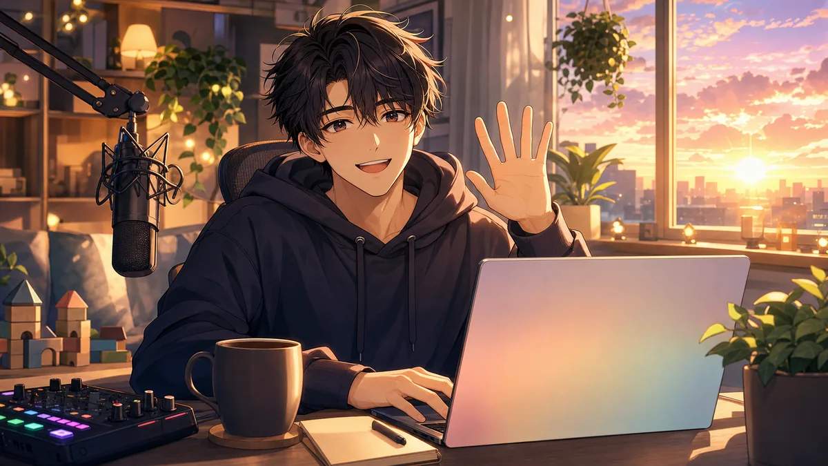 ぬんの朝活雑談『仕事しながらおはようを言いたい』を振り返る 作業机から始まった早朝のゆるい会話 のV-BUZZ独自アイキャッチ