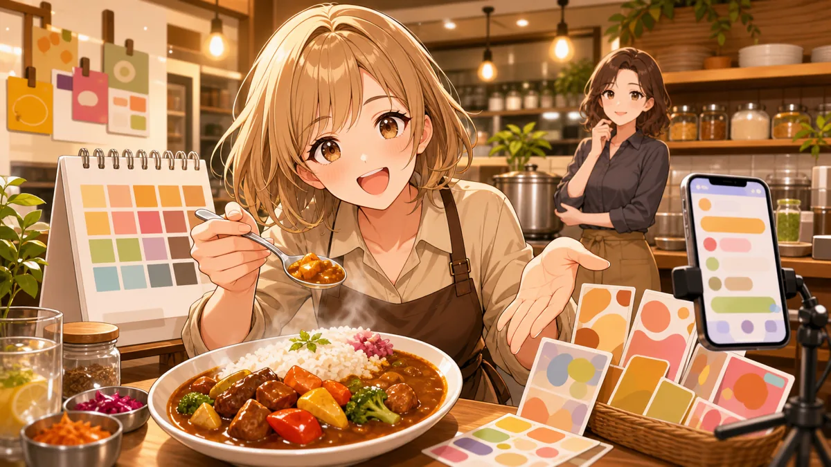 音乃瀬奏、ココイチホロライブ店PR配信でMyカレー試食とリスナーカレー決定へ のV-BUZZ独自アイキャッチ