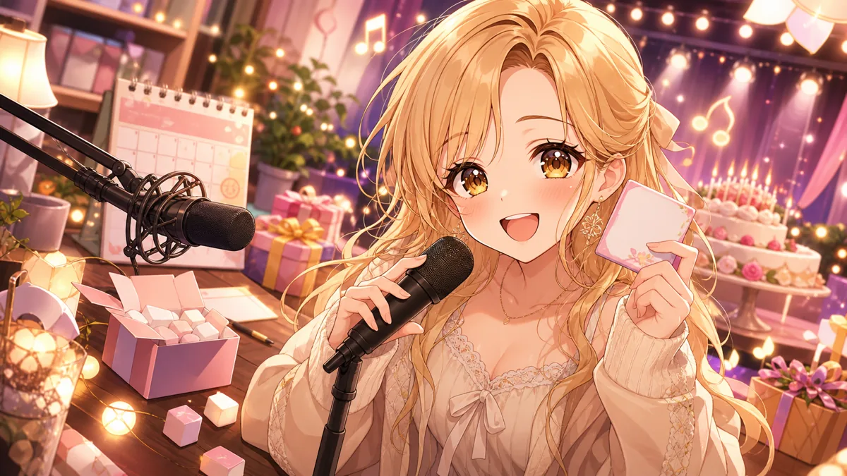 音乃瀬奏、マシュマロ雑談で「歯が生えました」から生誕3Dライブと1st曲へ のV-BUZZ独自アイキャッチ