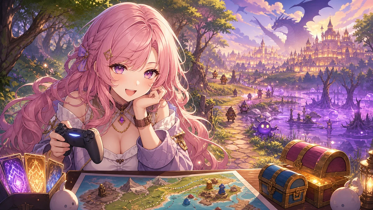 桜桃みくも『ドラゴンクエストヒーローズII』第2夜 ハッサン、テリー、ミネア、マーニャ加入で旅の厚みが増した約5時間52分 のV-BUZZ独自アイキャッチ