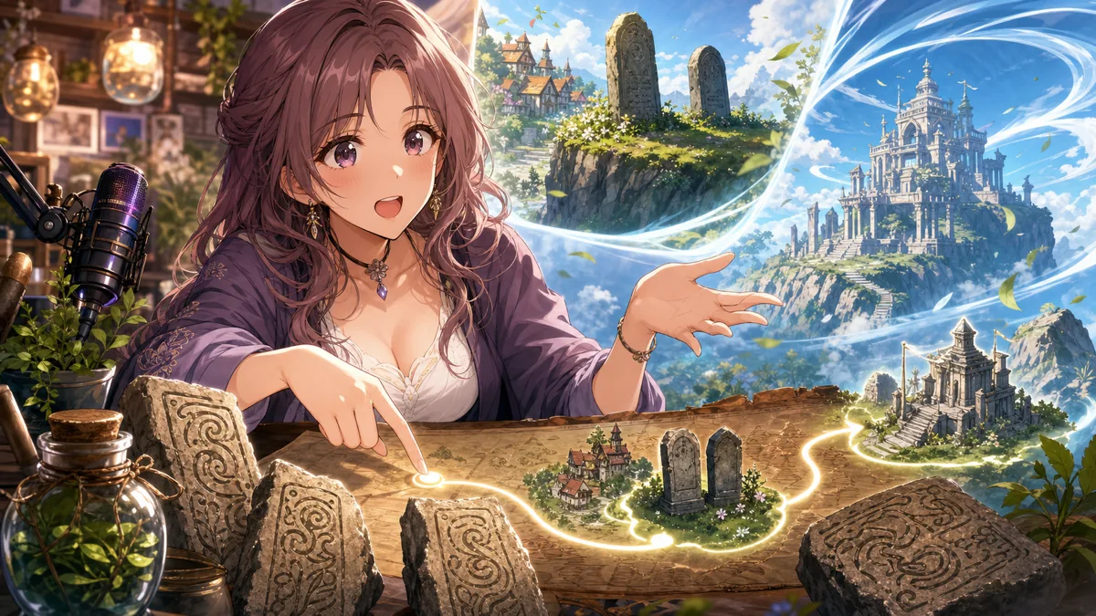 斎木こまり、『DQ7R』で残り石板を総ざらい リンダの墓の真相からリファ族の神殿まで一気に進んだ回 のV-BUZZ独自アイキャッチ