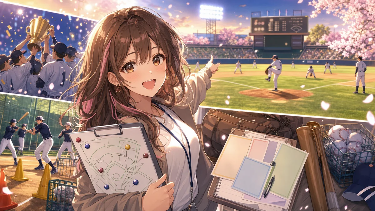 さくらみこ『パワプロ2026』栄冠ナイン2年目秋へ 春甲子園確定から秋全国制覇、スカウトまで走った約4時間55分 のV-BUZZ独自アイキャッチ