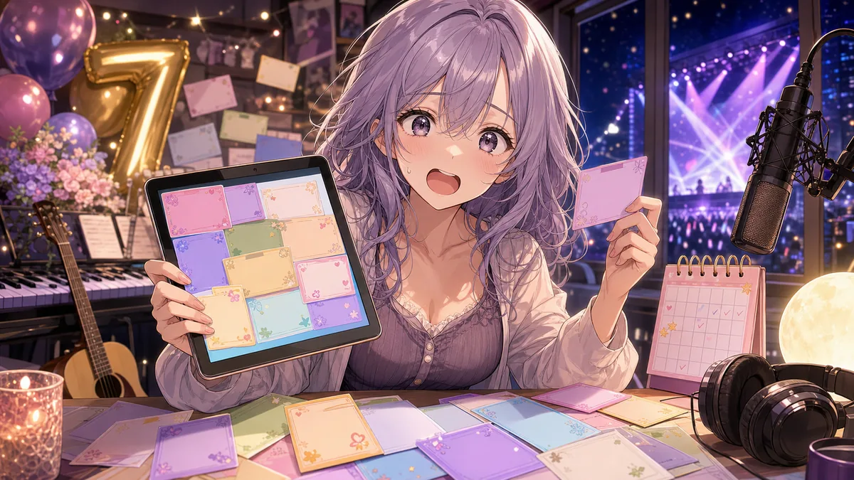 しぐれうい、7周年配信でVTuber仲間や身近な人への印象調査を公開 ライブ直前の熱と交友関係が見えた89分 のV-BUZZ独自アイキャッチ