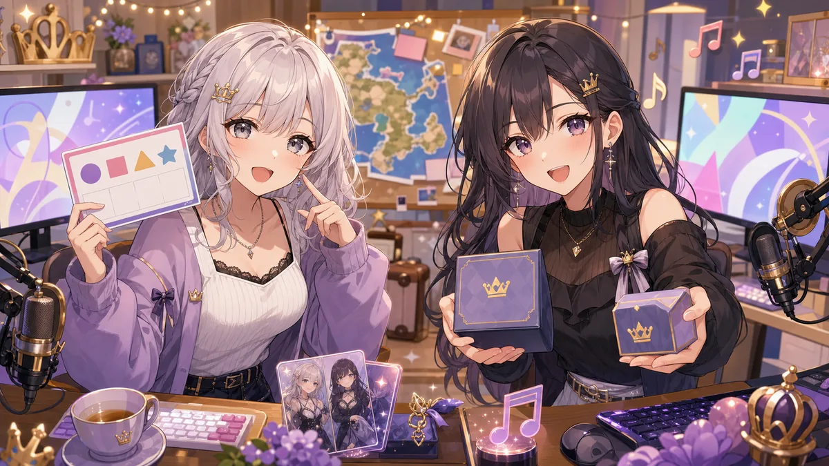 白上フブキ&大神ミオ『#フブミオ重大告知』整理 フブミオロイヤルグッズと『色は匂えども』周辺導線を確認 のV-BUZZ独自アイキャッチ