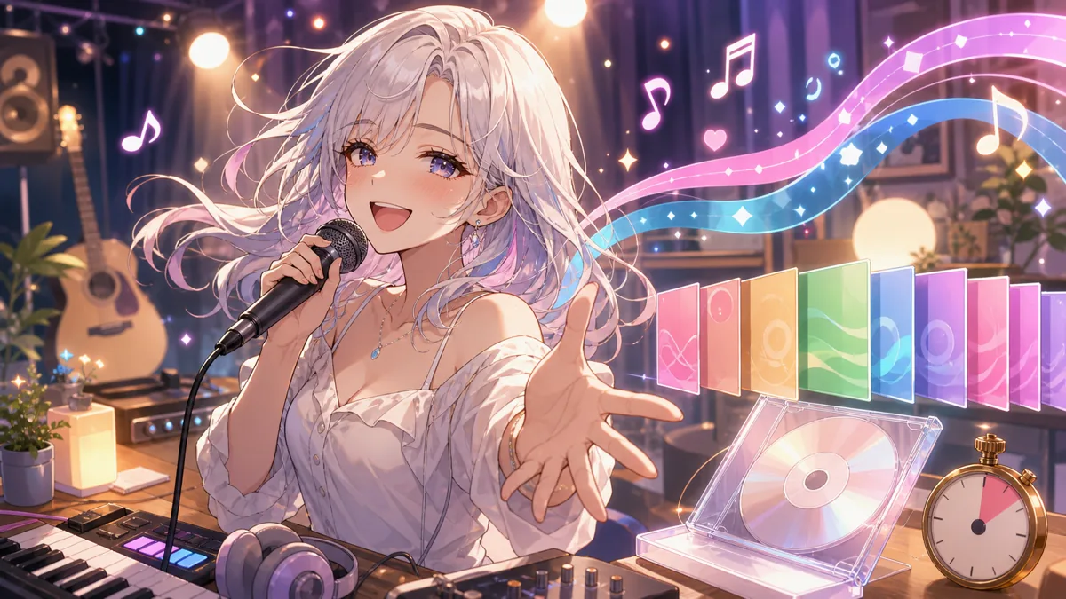 白上フブキ「I Can't Wait feat.」カバー 1分35秒の歌ってみたで声の弾みと音楽導線をつなぐ のV-BUZZ独自アイキャッチ