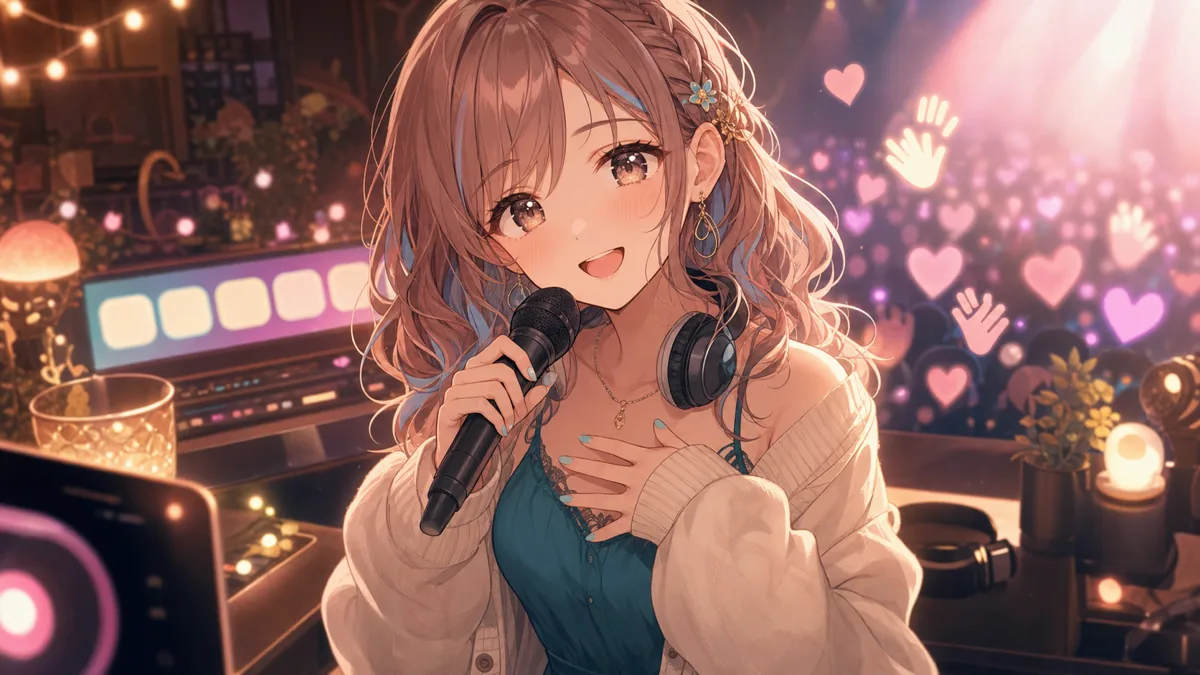 曲間のMCで見える感謝と配信の距離を表すイメージ