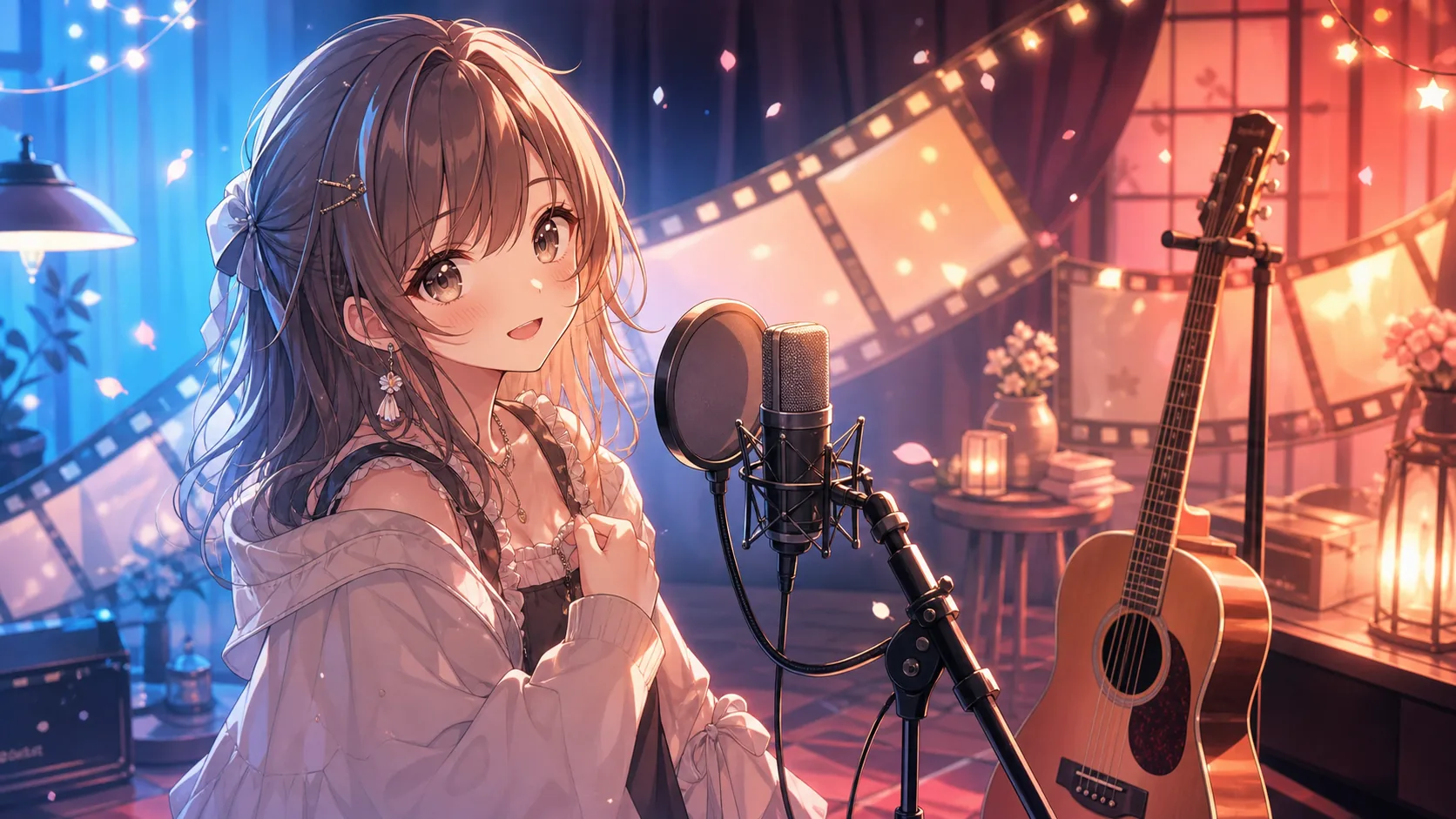 白玖ウタノ『プラリネ』カバーを聴く 概要欄の言葉と青赤の映像に残るジュリア曲への敬意 のV-BUZZ独自アイキャッチ
