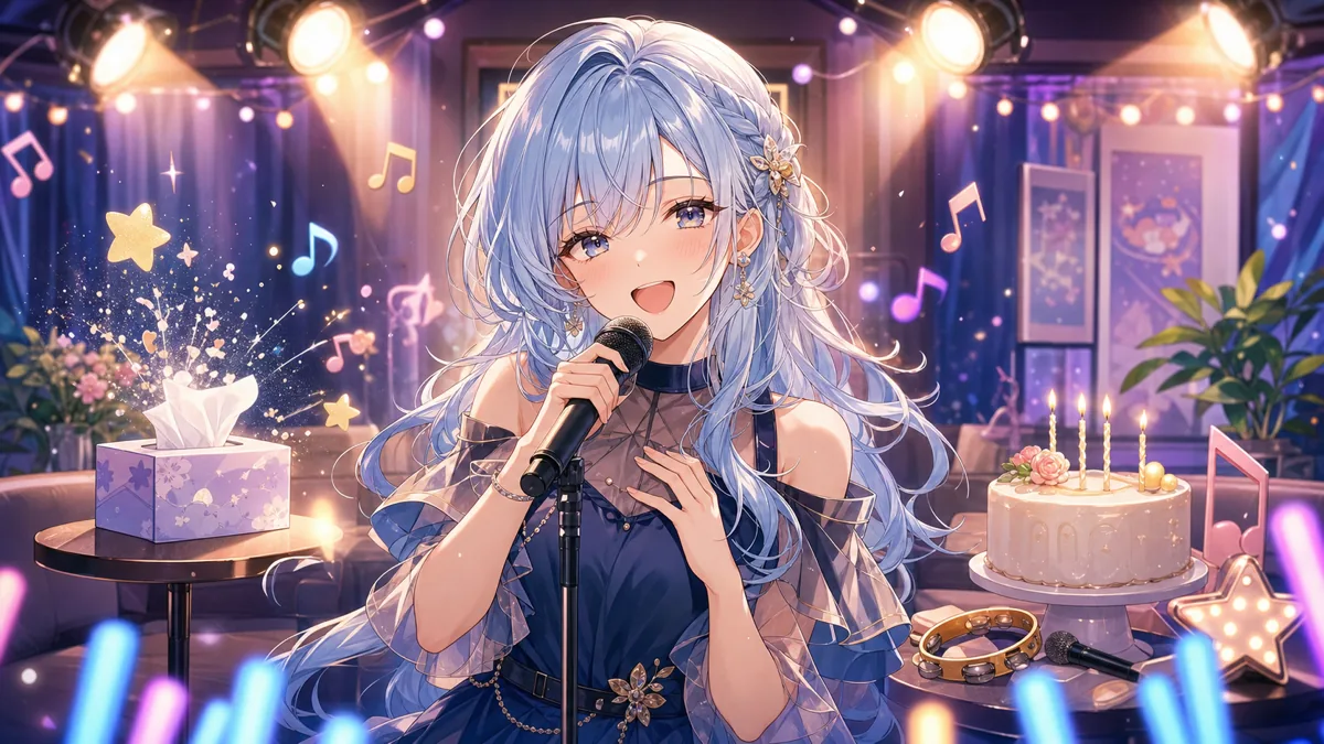 白玖ウタノ、くしゃみバズ直後の歌枠で初見歓迎 翌日の1周年ライブへ熱をつないだ2時間半 のV-BUZZ独自アイキャッチ