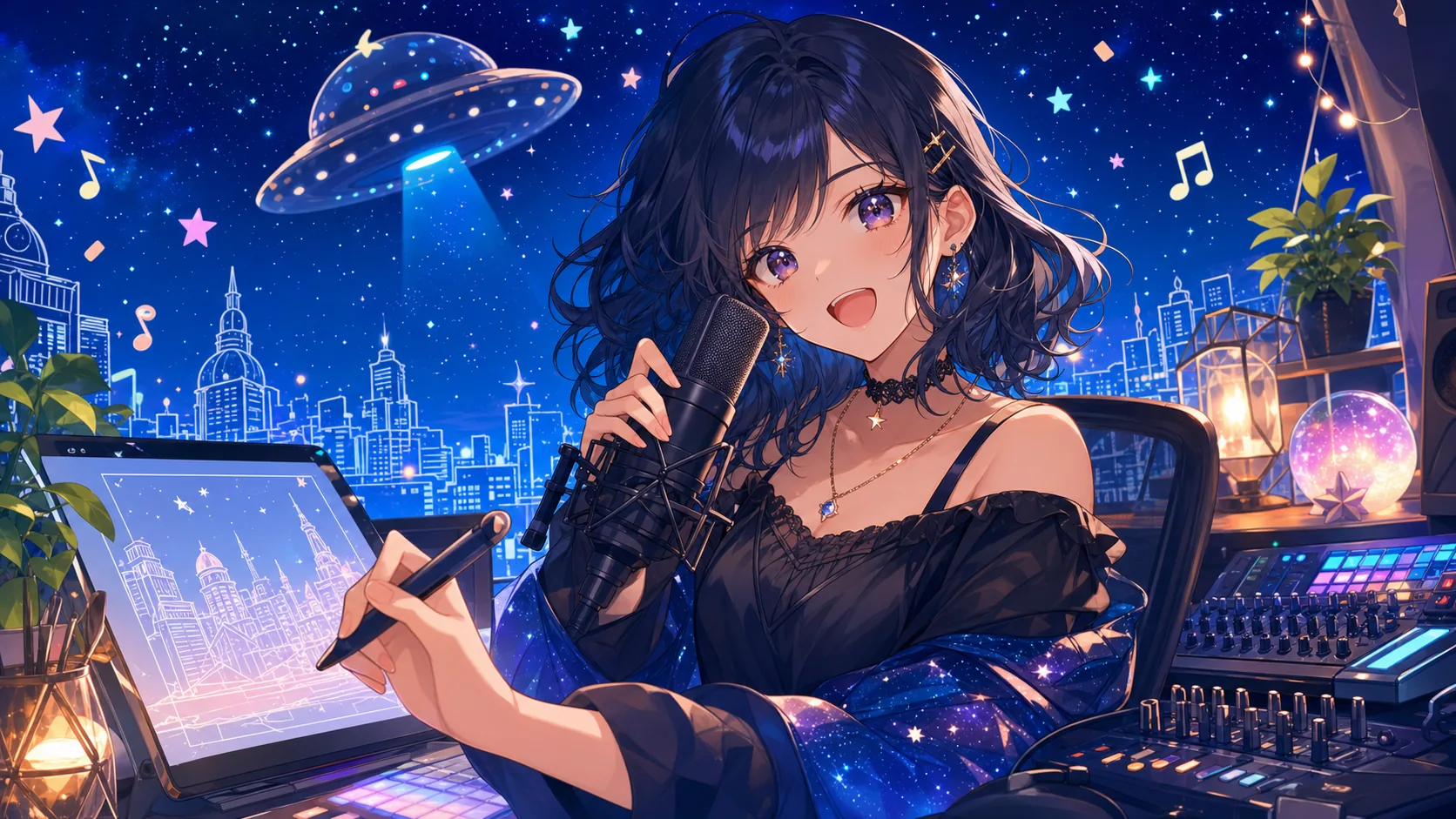 爽田こすも『異星にいこうね』歌ってみたを振り返る 本人イラストと青い屋上が残す浮遊感 のV-BUZZ独自アイキャッチ