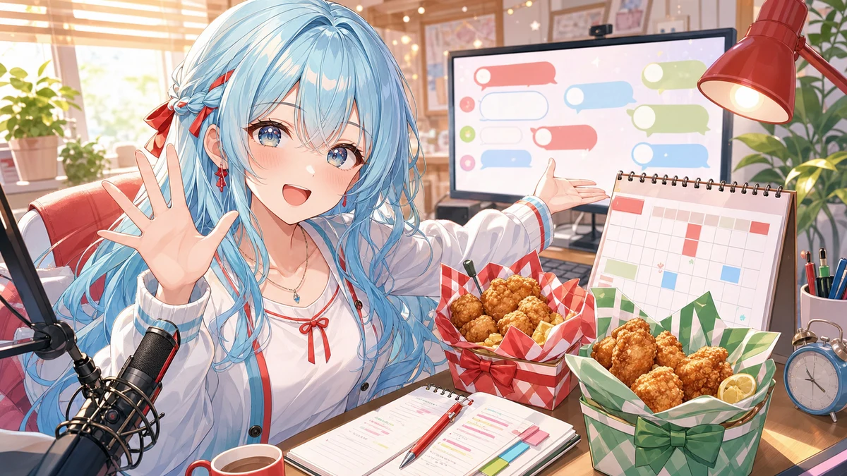 すあお嬢、朝活でケンタッキー新作を待つ テスト応援から週末予定まで広がった金曜朝 のV-BUZZ独自アイキャッチ