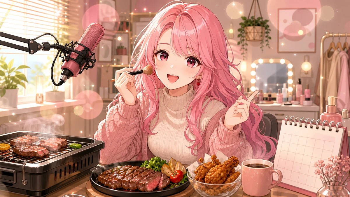 すあお嬢、29日の朝活で肉の日トーク 焼肉、ケンタッキー、家庭ごはんまで広がった朝 のV-BUZZ独自アイキャッチ
