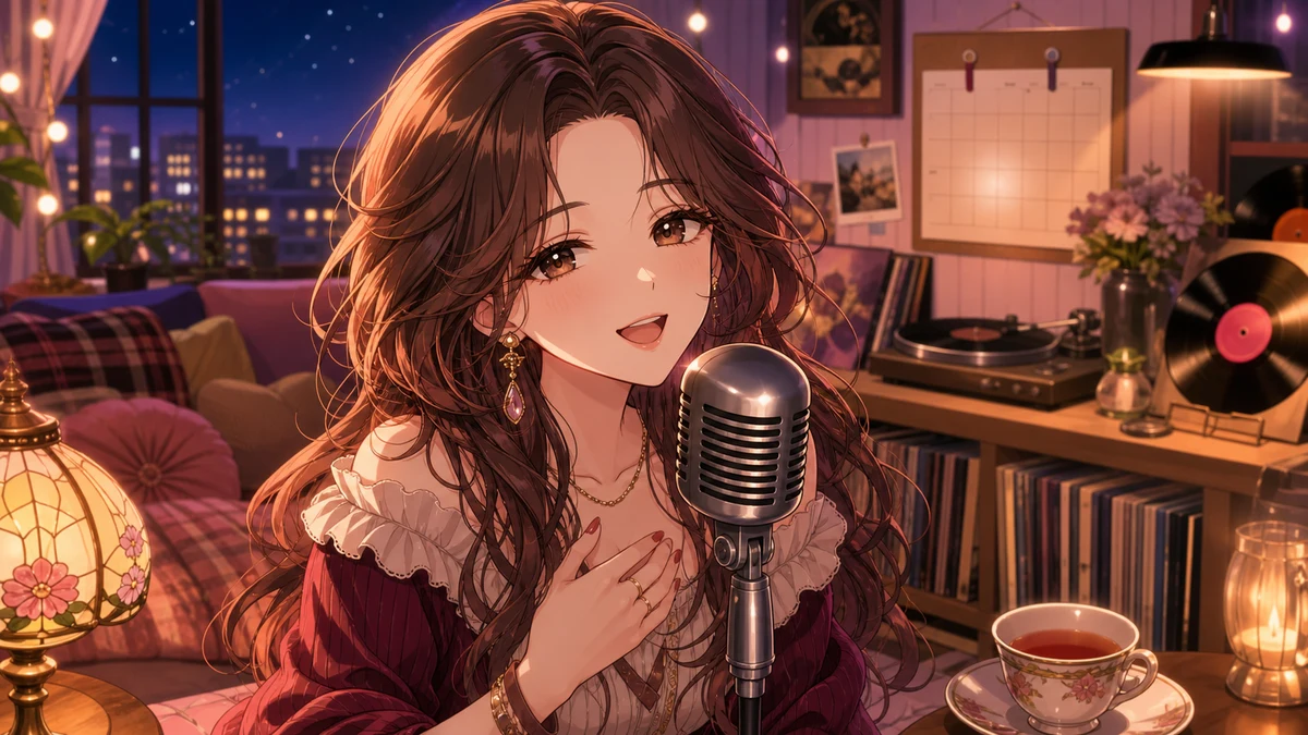 鈴葉ユミ、日曜夜の昭和歌謡枠で『いちご白書をもう一度』から『オリビアを聴きながら』まで歌う のV-BUZZ独自アイキャッチ
