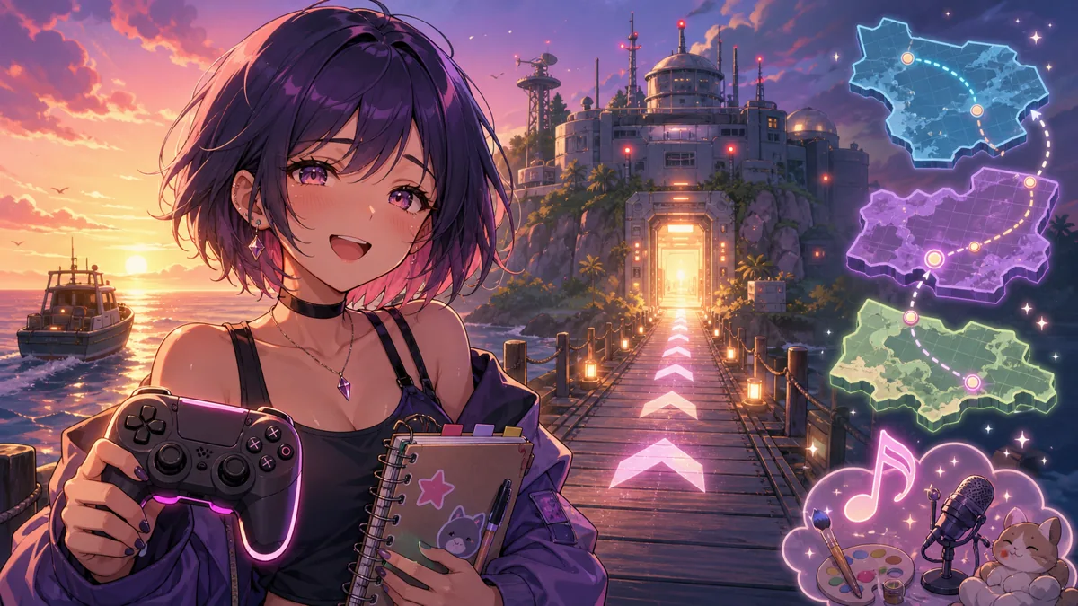脱出路と別ルートへの期待を描いたゲーム配信のイメージ
