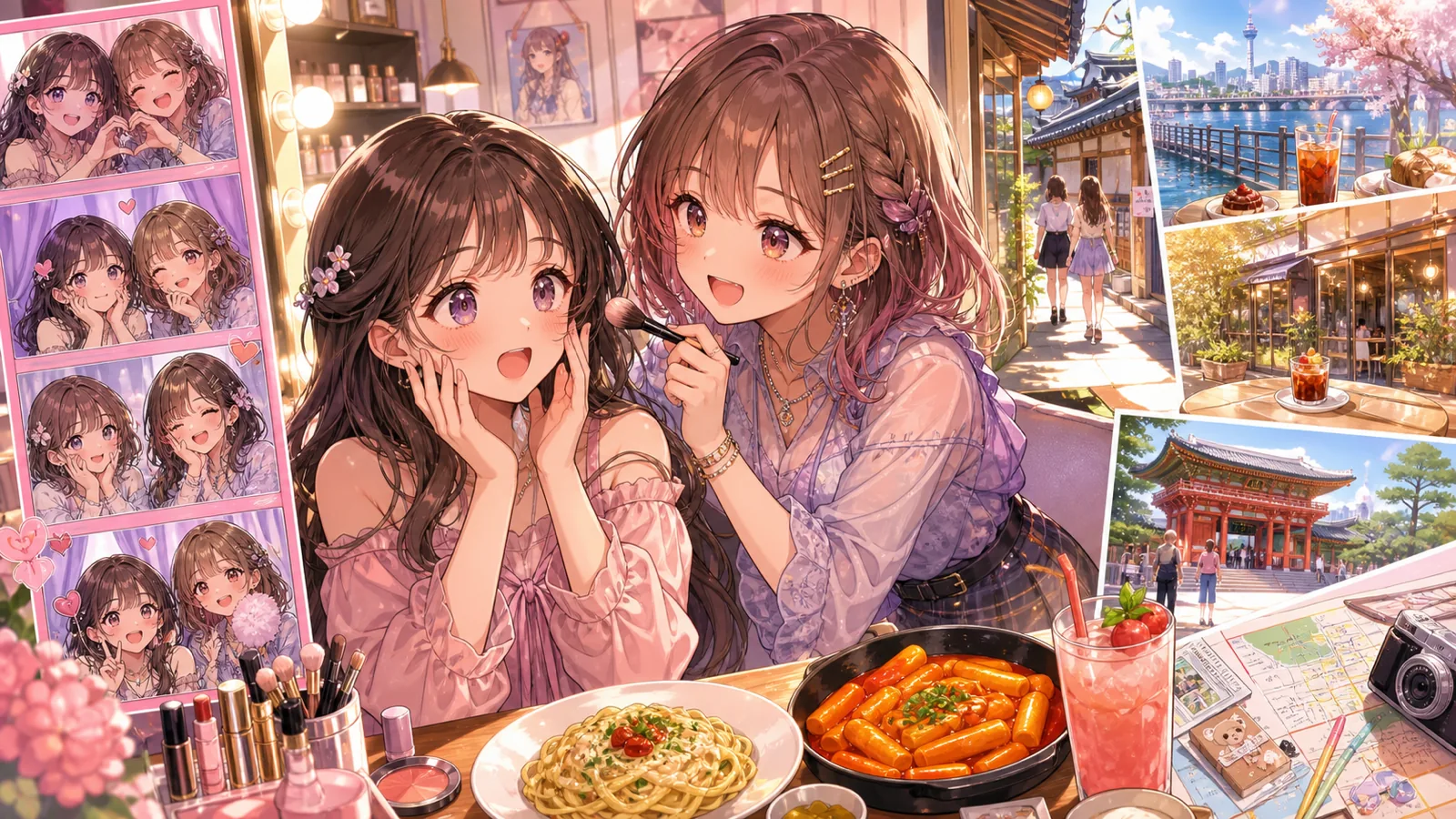 轟はじめ、HANAKO NANAと韓国メイク体験 予約の驚きから次のコラボ相談まで のV-BUZZ独自アイキャッチ
