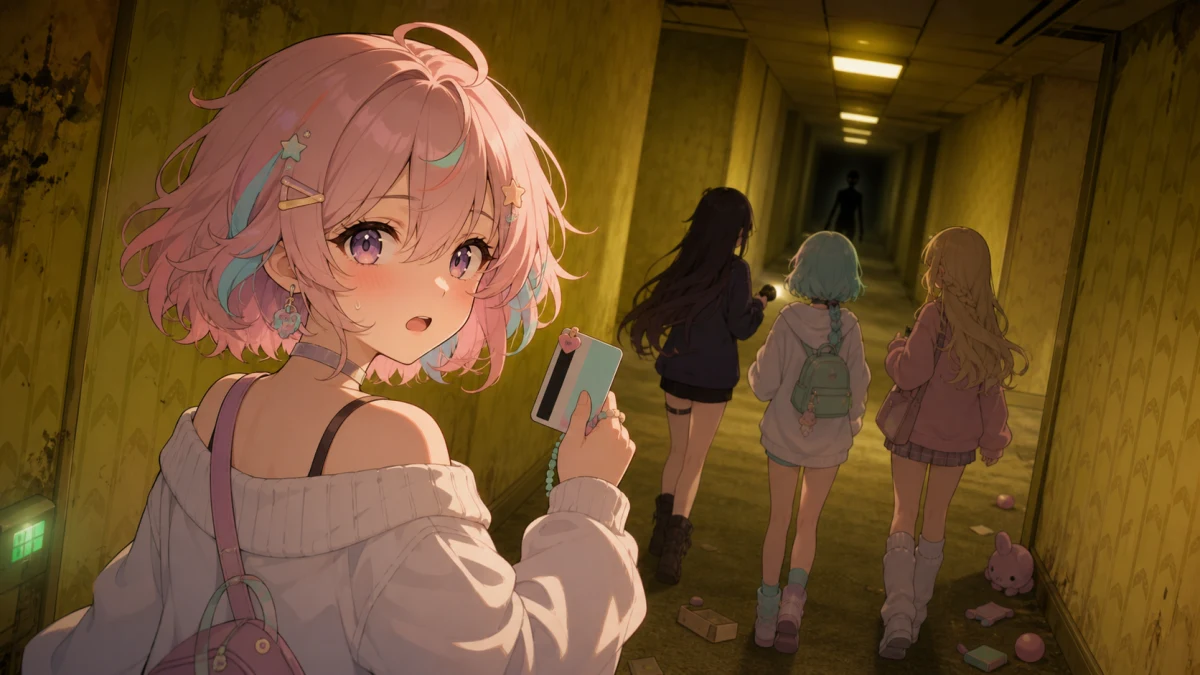 兎鞠まり『Backrooms Lost Unit』4人コラボ カードキー、ロッカー、声に反応する敵で騒がしく逃げた夜 のV-BUZZ独自アイキャッチ