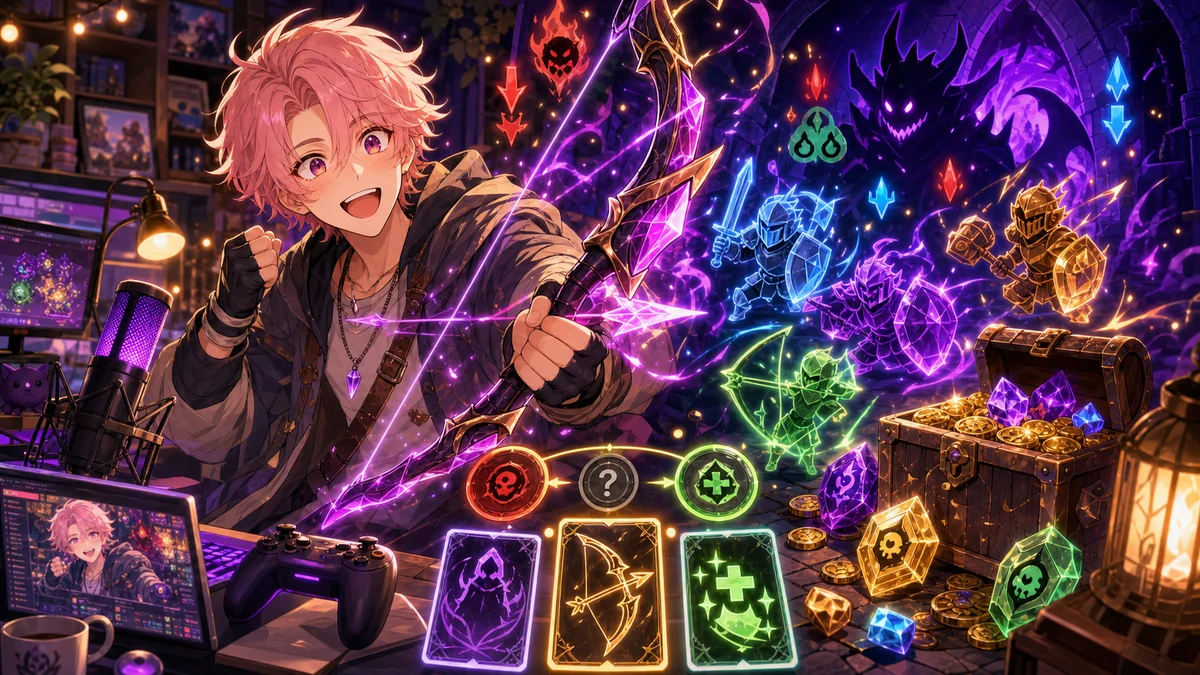 兎鞠まり『Lost Castle 2』深度4以降へ、弓と召喚ビルドの評価がひっくり返った枠切り替え後 のV-BUZZ独自アイキャッチ