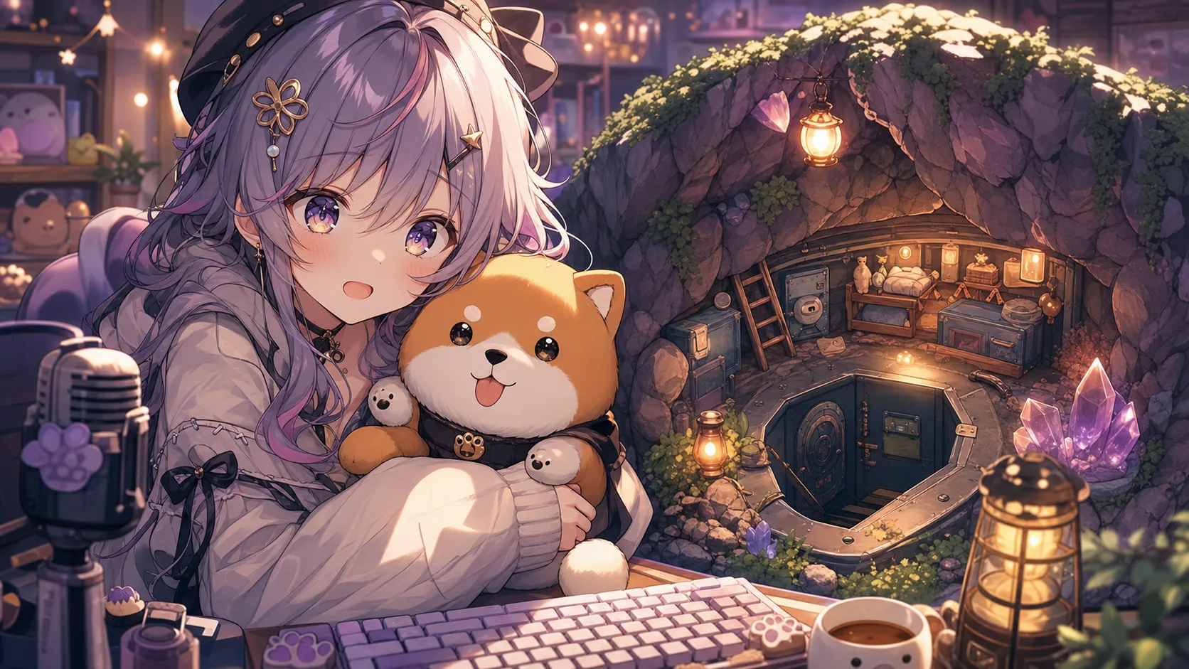 犬とのエンディングを期待するオリジナルキャラクターのイメージ