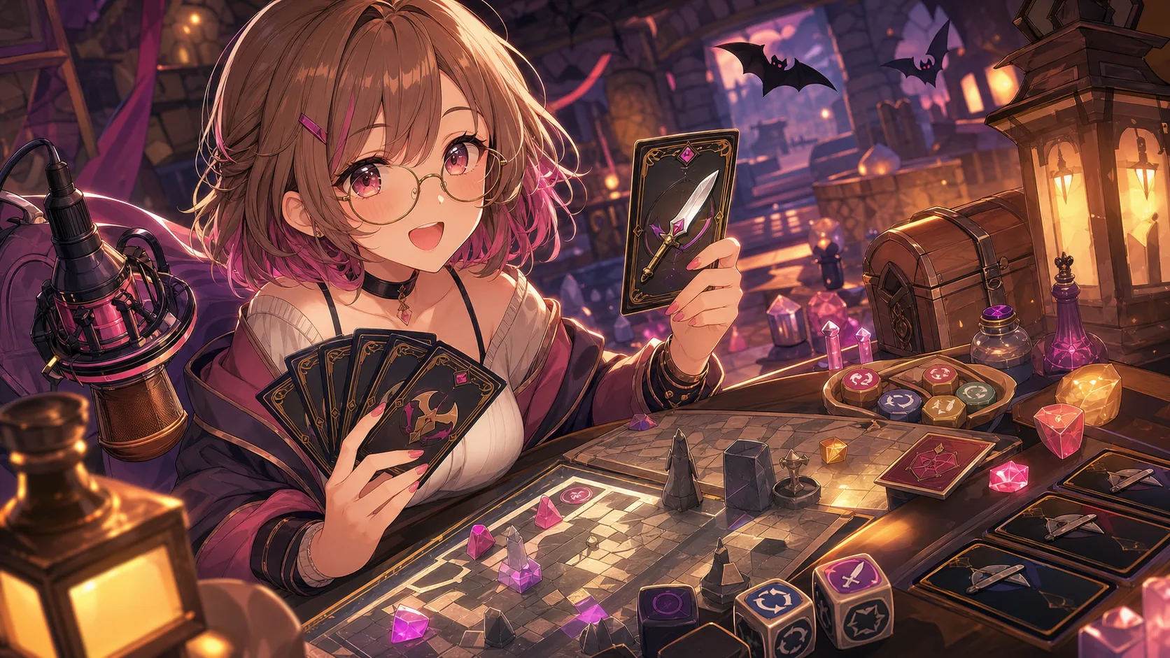 兎鞠まり、『Vampire Crawlers』初見配信でカード理解が一気に進む ナイフ軸からリターン構想まで2時間54分 のV-BUZZ独自アイキャッチ