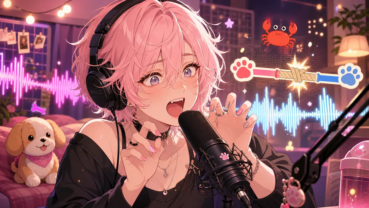 兎鞠まり『ワンワンバトル』で犬になる 声量判定とオンライン対戦に振り回された1時間 のV-BUZZ独自アイキャッチ