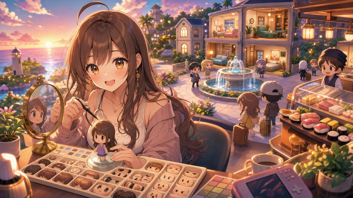 領国つかさ、『トモダチコレクション』で島生活を開始 自分そっくりのMii作りから住人追加まで進んだ初回 のV-BUZZ独自アイキャッチ